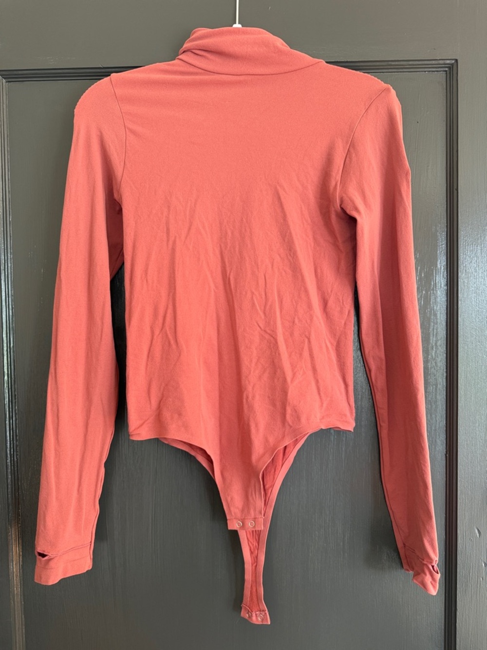 By Together Dusty Coral Turtleneck Bodysuit